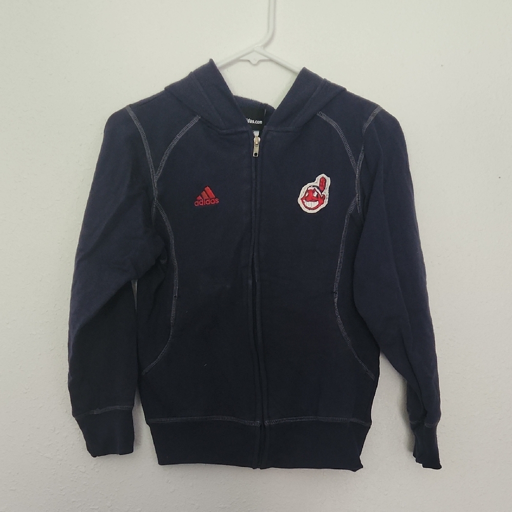🪩 2/$15 // ADIDAS: Cleveland Indians Zip-Up Hoodie